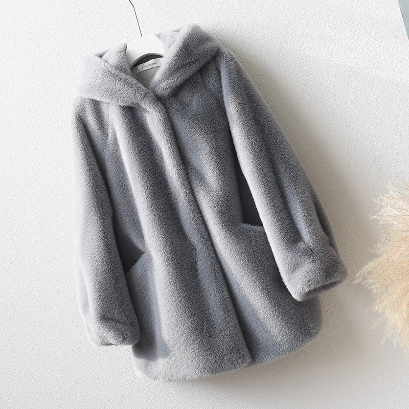 Panic Buying Jackets Women's Winter Coats Fur Mink Fur Thick Winter High Street Other Slim Real Fur Winter Jackets 2022 Woman