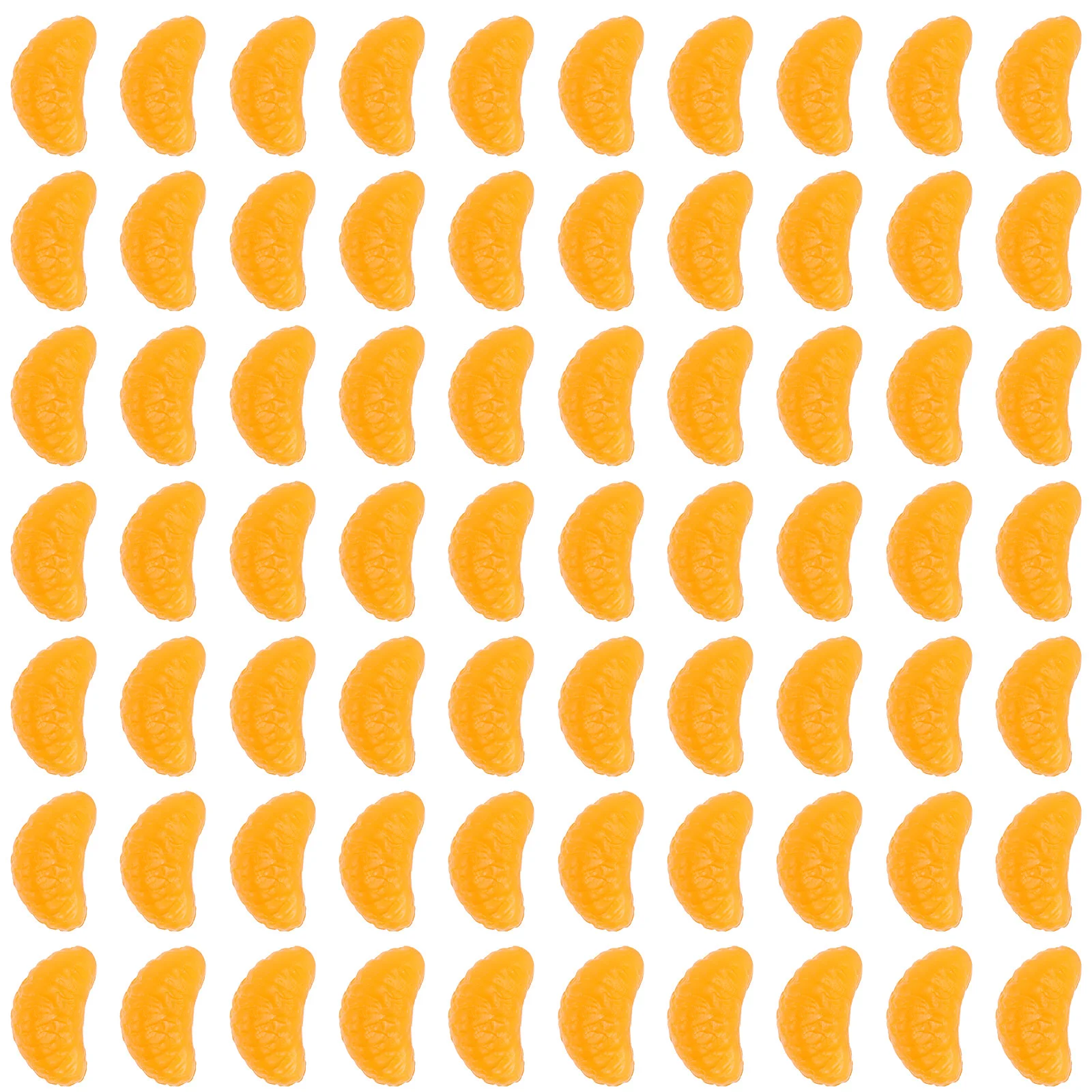 

100 Pcs Decor Tiny Simulation Oranges Slices Small Charms DIY Hairpin Crafts Supply Pvc Miniature Phone Case