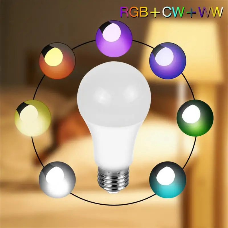 

Brightness Rgbcw Light Wifi Smart Led Bulb Color Adjustment 12W 15W 18W Diy Smart Home E27 Bulb Work With Alexa Google Home