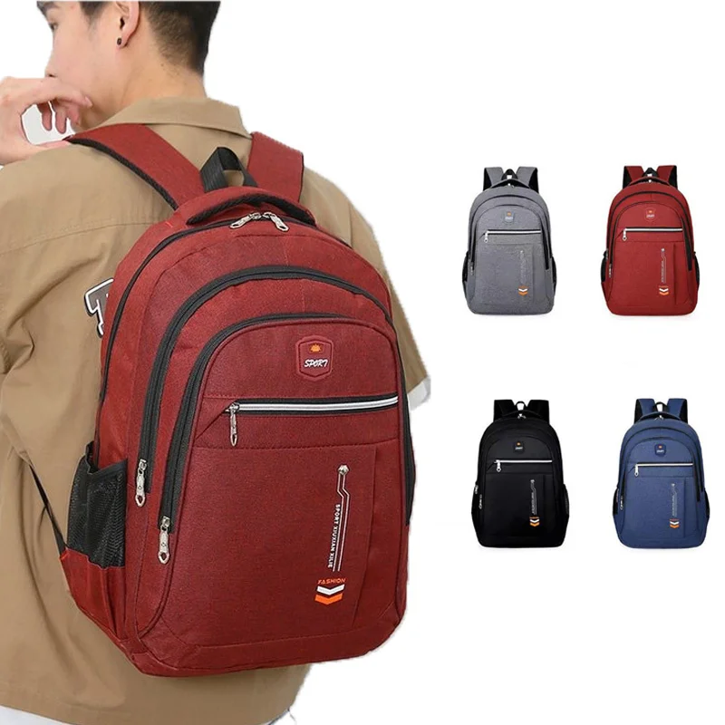 

Деловой рюкзак для мужчин, Портативная сумка для коротких прогулок, студенческий водонепроницаемый дорожный ранец для колледжа, школьный портфель для мальчиков