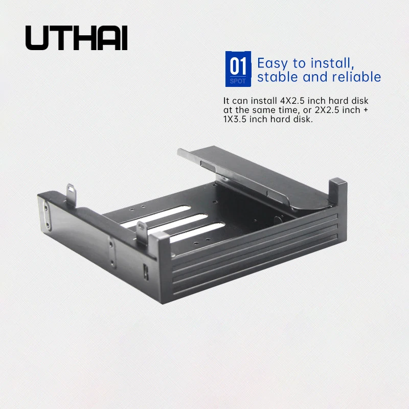 

Optical Drive Turn Floppy Drive Bracket DVD Optical Drive Built-In Adapter Bracket 5.25 Inch Multi-Function Chassis Expander