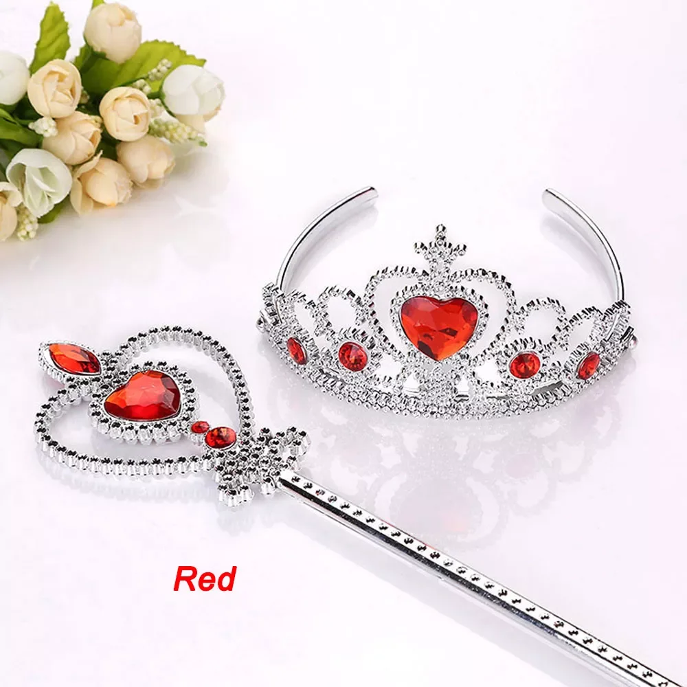 

Pcs/Set Children Jewelry Crowns + Magic Wands Girl Princess Tiara Accessories Christmas Party Festival Gift Girls