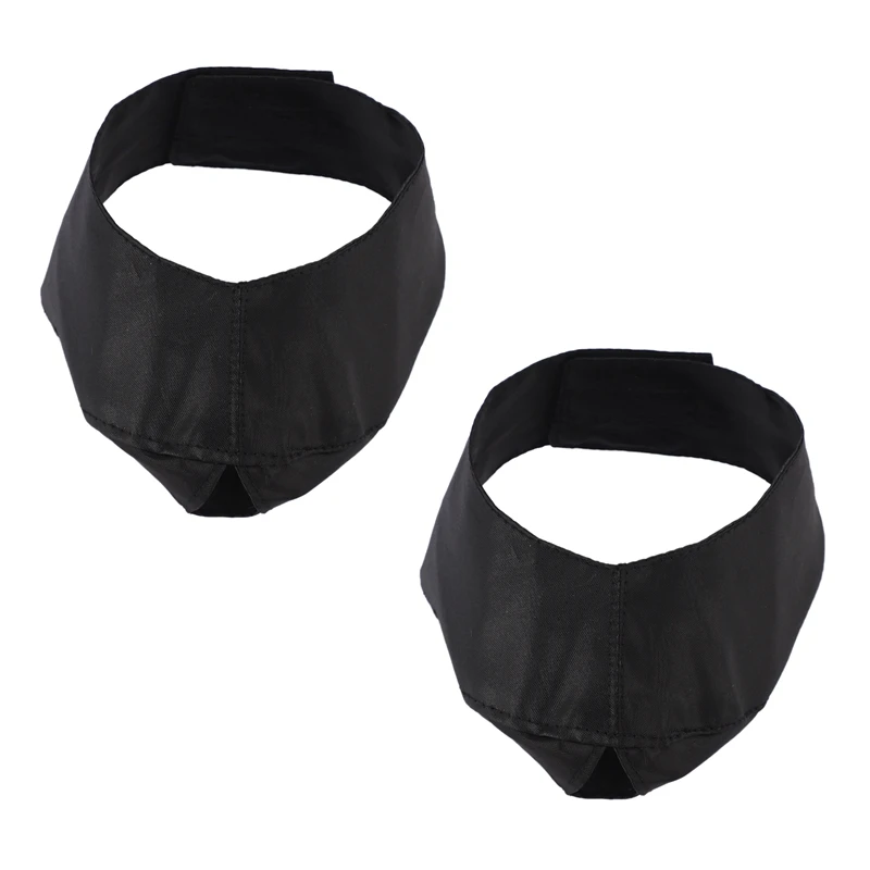 

2X Nylon Cat Muzzles,Cat Face Mask ,Groomer Helpers,Cat Grooming Tools,Preventing Scratches And Anti-Biting,Black M