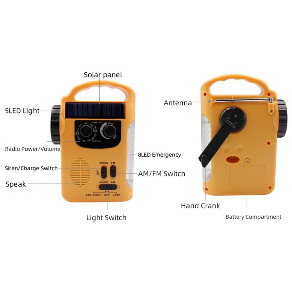 1000mah emergency radio rd339 solar radio receiver portable amfm weather radio with led flashlight phone solar charging free global shipping