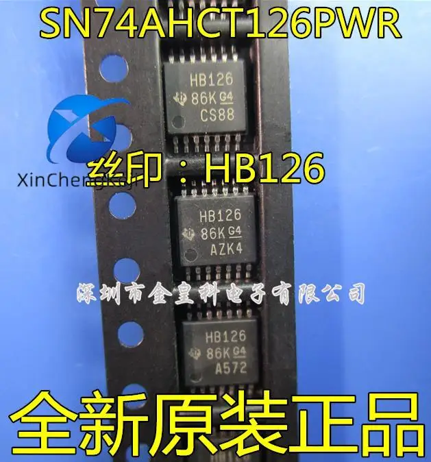 

30pcs original new SN74AHCT126PWR silk screen HB126 TSSOP14 logic driver