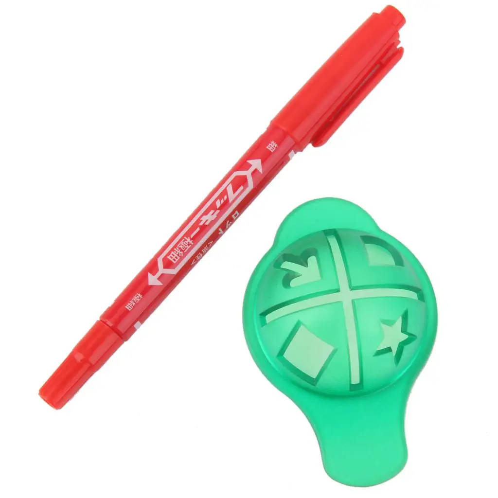 

Combo Golf Ball Marker Linear Line Alignment Template With Drawing Pen Tool