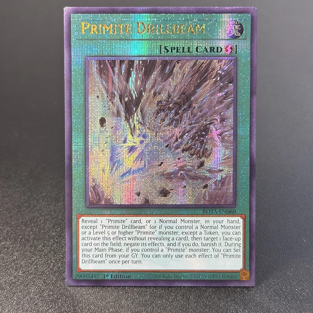Фото 2шт Ю-Ги-О! TCG аниме карты голографическая-QCScR коллекция игрушка Primite Drillbeam Test Bear Liberator Eto Substitoad Argostars №2