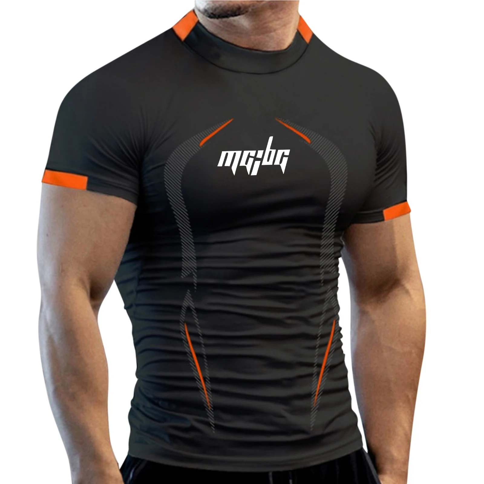

Summer Men T Shirt Mesh Breathable Gym T-shirts Fitness Quick Dry O Neck Tops Solid Color Sportswear Short Sleeve Men's Clothing