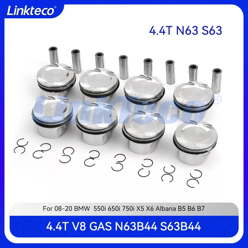 Комплект поршней и поршневых колец двигателя STD Fit 4.4 T N63 S63 N63B44 S63B44 для 08-20 BMW 550i 650i
