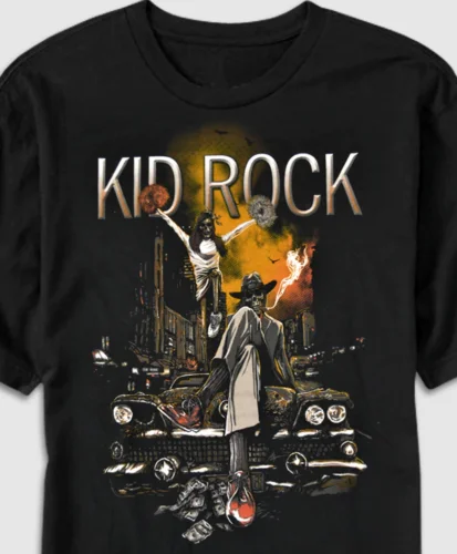 

Kid_Rock Black T-Shirt Short Sleeve 100% Cotton Heavy S-3XL