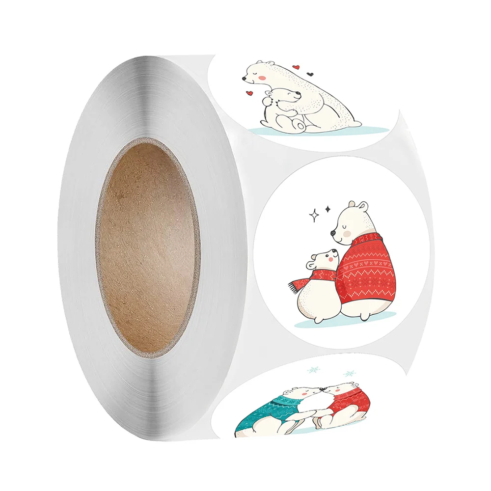 

Круглые мультяшные наклейки для детей, 50-500 шт