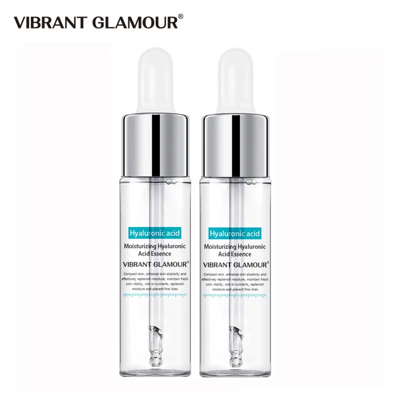 

VIBRANT GLAMOUR Hyaluronic Acid Face Serum Whitening Moisturizing Shrink Pores Oil Control Anti-Aging Skin Face Care 2Pcs