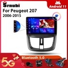 Srnubi Android 10 автомобильное радио для Peugeot 207 2006-2015 мультимедийный видеоплеер 2Din 4G WIFI GPS навигация Carplay DVD головное устройство