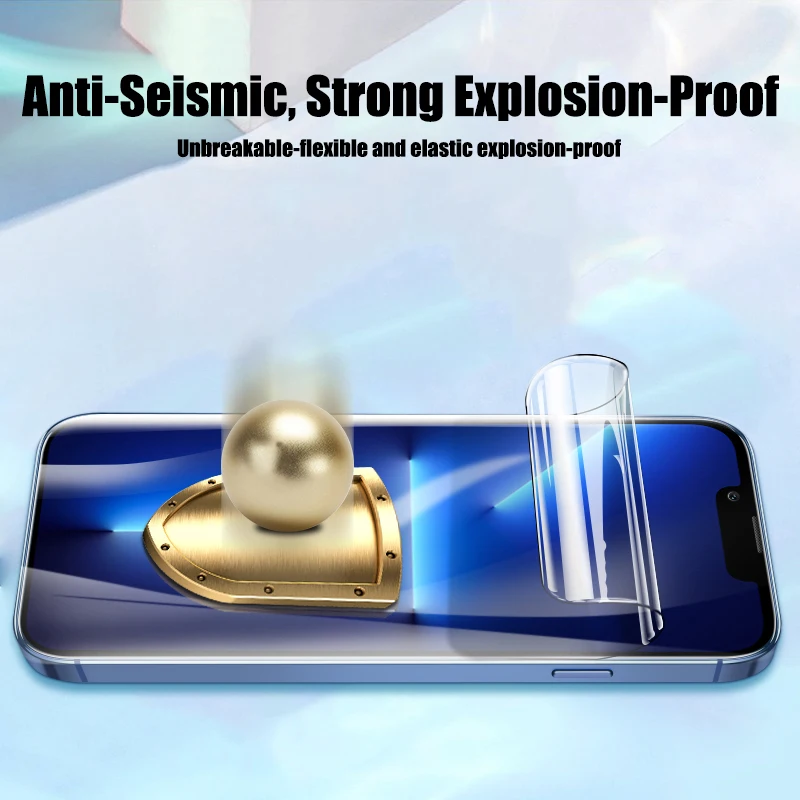 4PCS Hydrogel Film Full Cover For iPhone 11 12 13 14 Pro Max Screen Protector For iPhone 14 8 7 Plus XR XS MAX Screen Protective