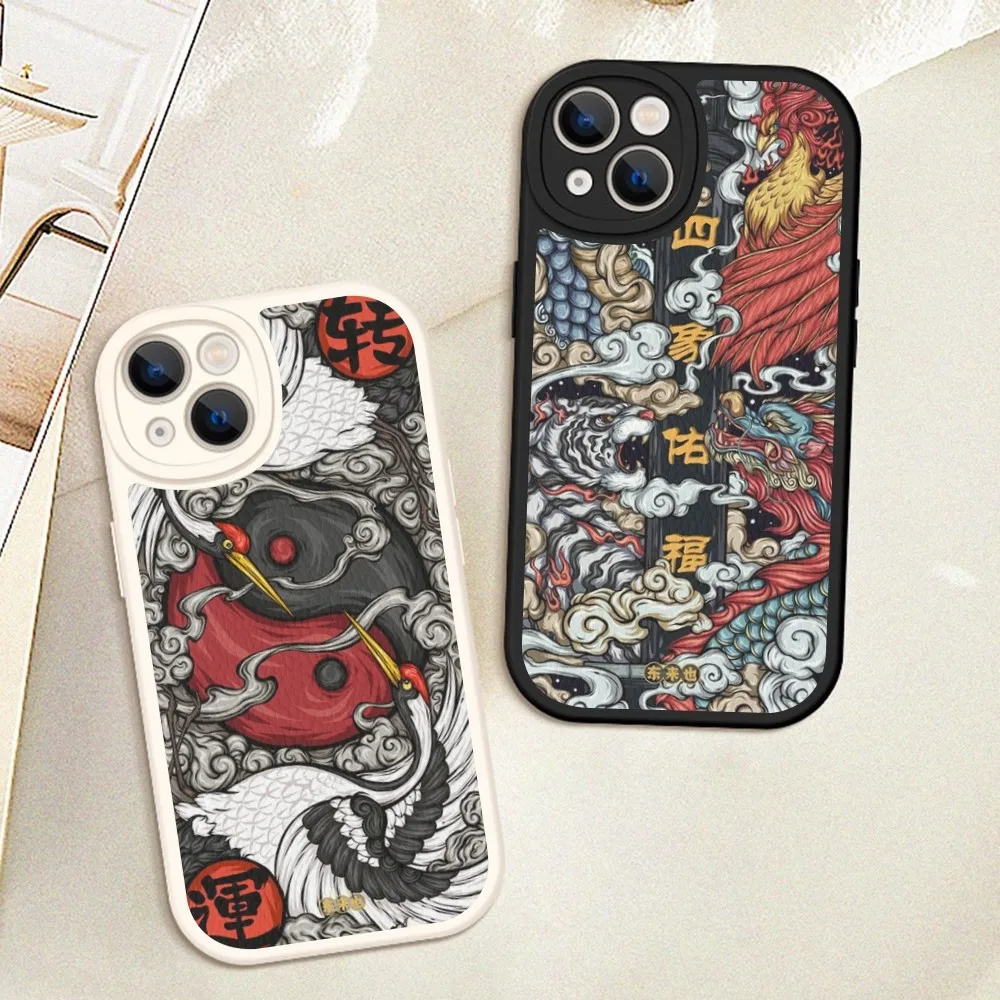 Чехол для телефона Blessing Good Luck из жесткой кожи iPhone 14 13 12 Mini 11 Pro Max Xs X Xr 7 8 Plus 6 6s