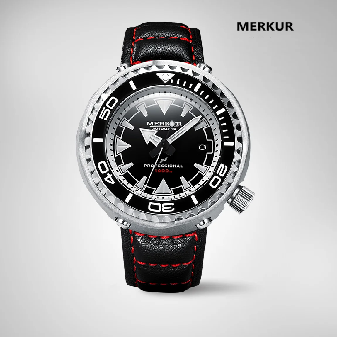 

MERKUR OCEANMASTER 1000M 47MM MONOBLOCK TUNA Original Design Sapphire Ceramic Bezel NH35 Automatic Vinatg Homage Dive Men Watch