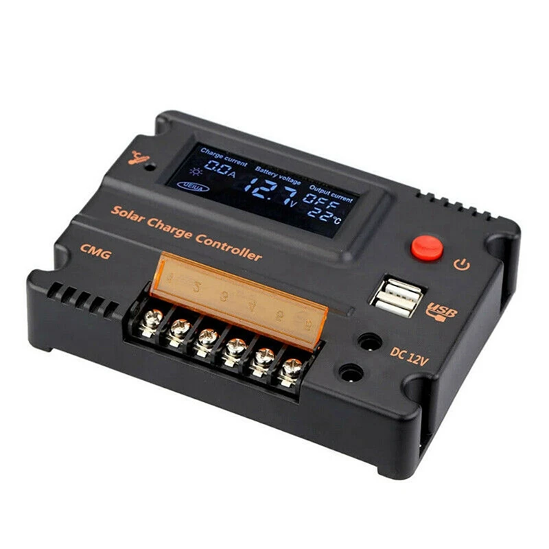 

2X Solar Controller 20A MPPT 12V PV Solar Panel Battery Charger Regulator LCD Display