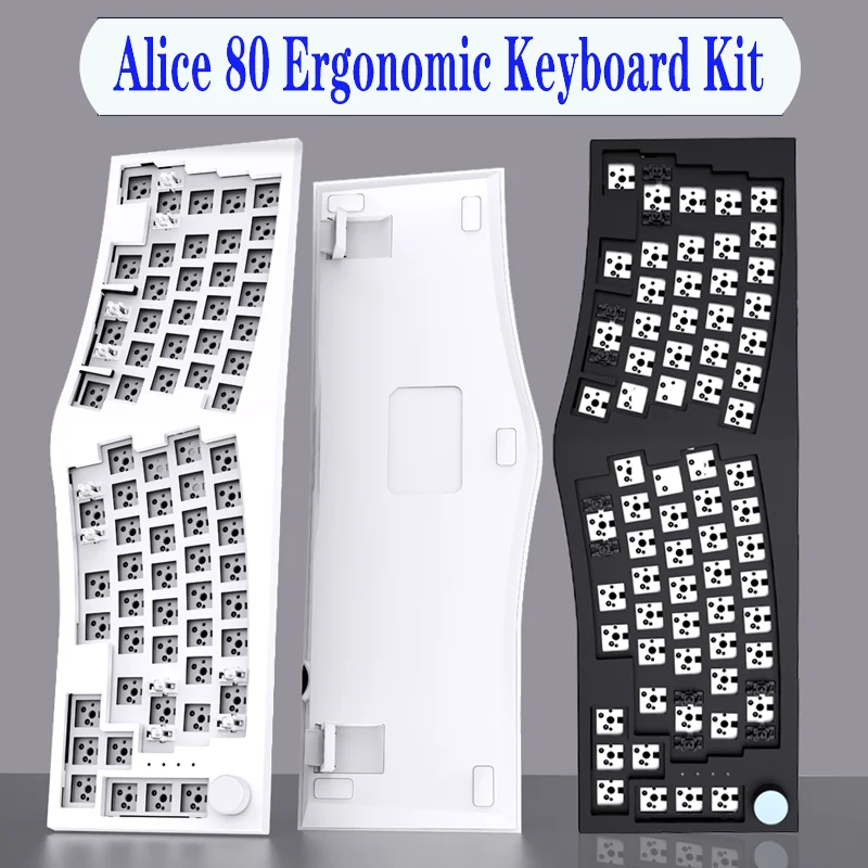 Механическая клавиатура FEKER Alice 80, эргономичная подсветка RGB для южной и северной осветительных приборов, тройной режим, с возможностью замены света