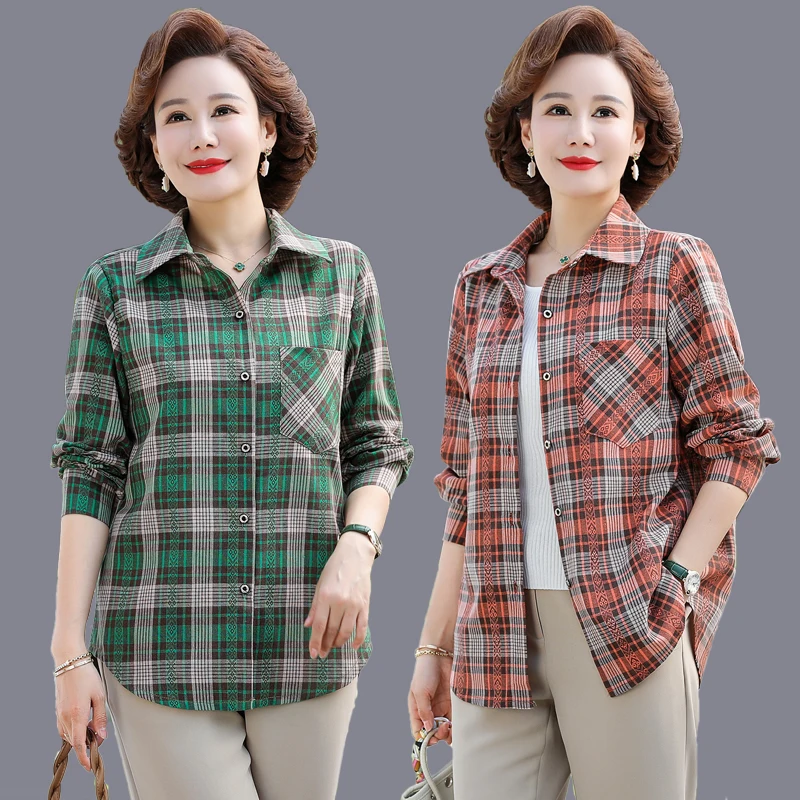 Женская хлопковая рубашка с длинным рукавом весенняя и осенняя одежда хлопковый