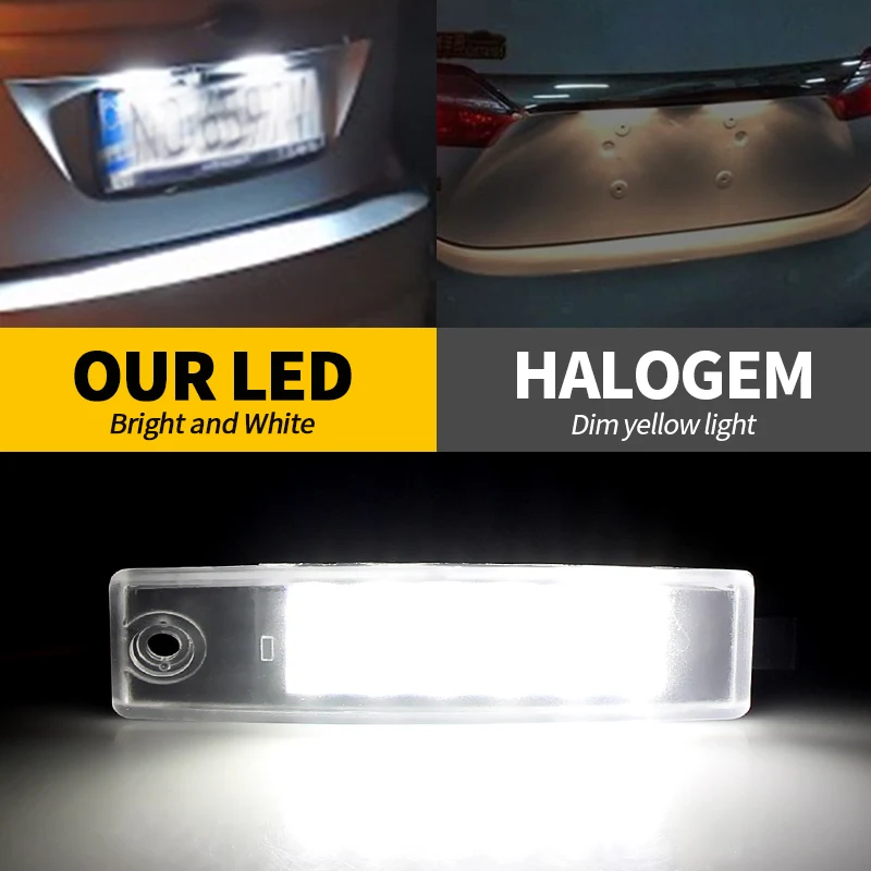Фото 2 шт. светодиодных фонаря для номерного знака для Toyota Harrier/Hiace/Hiace S.B.V/Highlander/Kluger/Land Cruiser 200/RAV4/RAV4(JPP), номерной фонарь №4
