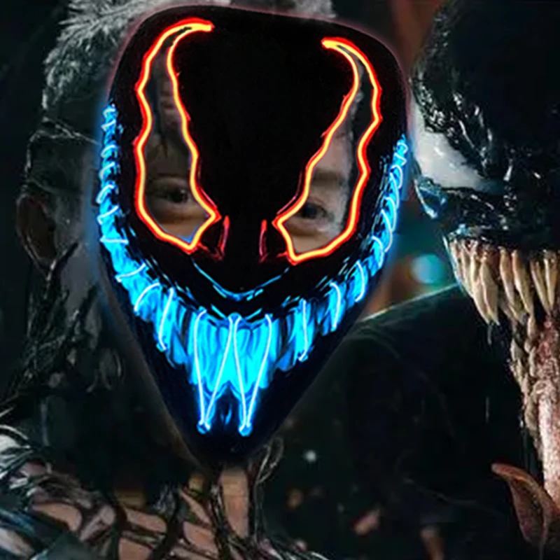 1P страшная маска для Хэллоуина косплея карнавала светильник ящаяся фильма