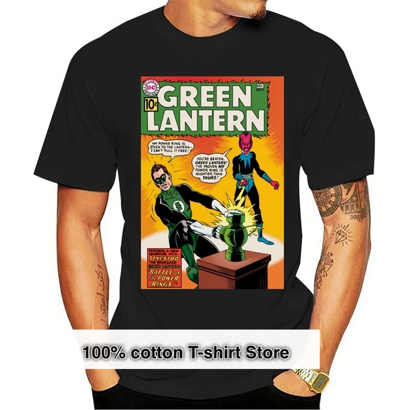 

Green Lantern T Shirt Green Lantern And Sinestro Cover T-Shirt Short-Sleeve 6xl Tee Shirt Cute Printed Male Cotton Summer Tshirt