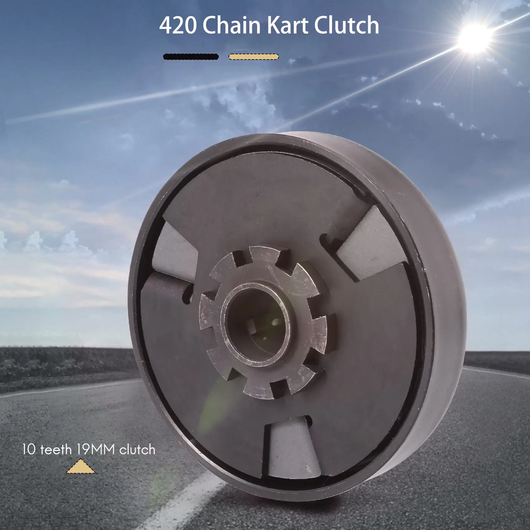 10 зубьев 20 мм мотоциклетный центробежный клатч 420 цепной подходит для