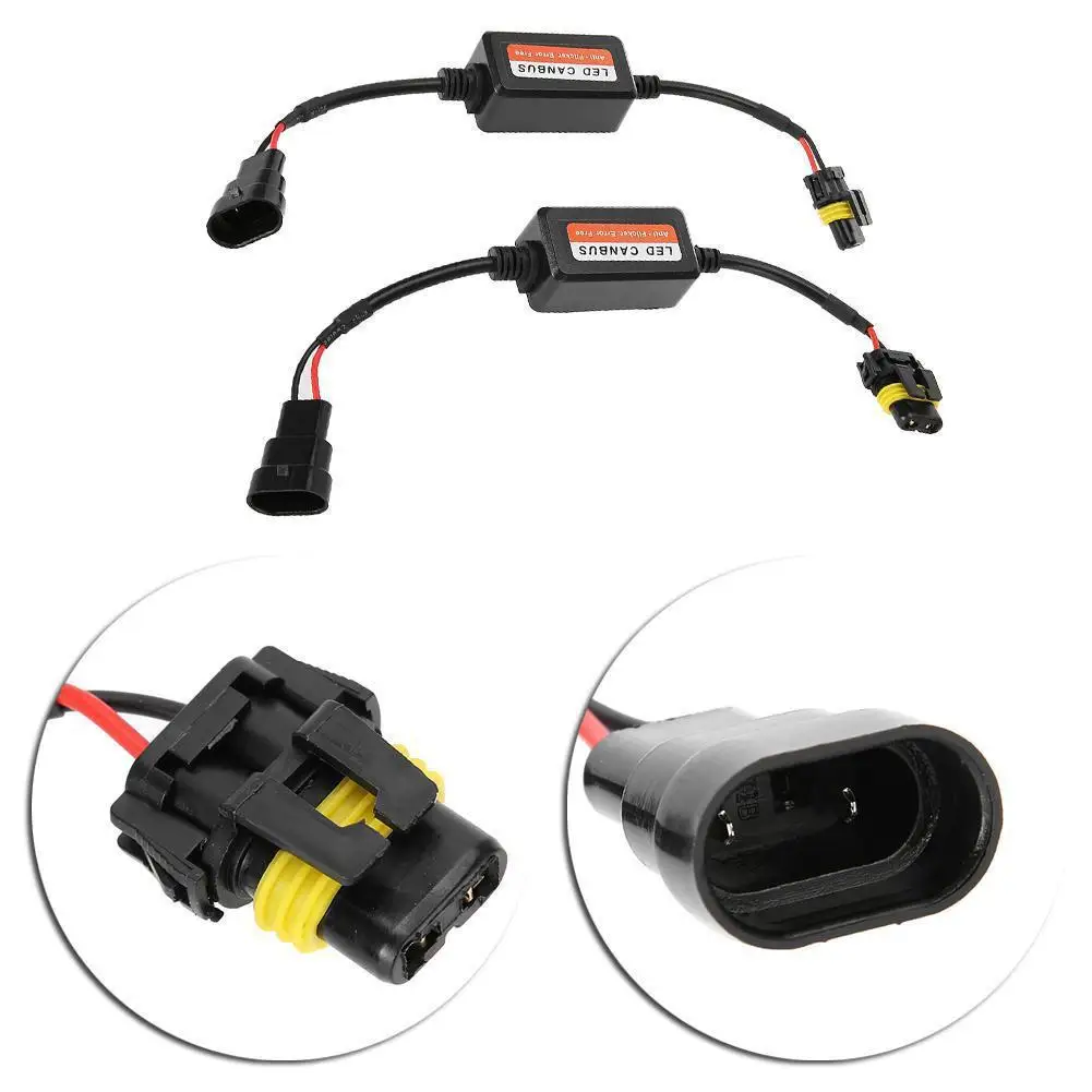 2 шт. светодиодный декодер Canbus автомобильные фары резистор без ошибок H1 H3 H4 H7 H9 H11