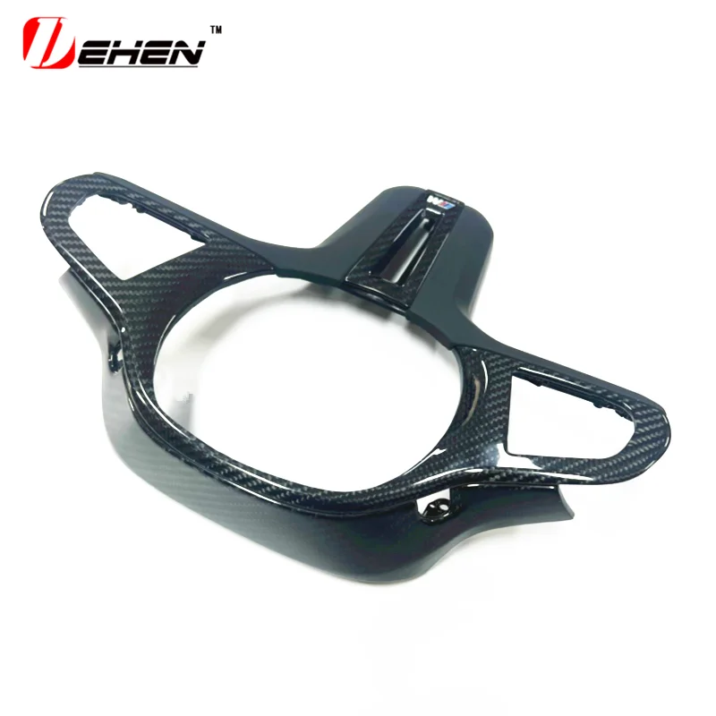 Углеродное волокно декоративная накладка на панель рулевого колеса автомобиля