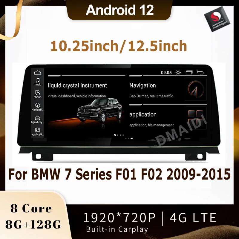 

Car Multimedia Player Android 12 8Core 8G+128G GPS Navigation For BMW 7 Series F01 F02 2009-2015 Stereo CarPlay