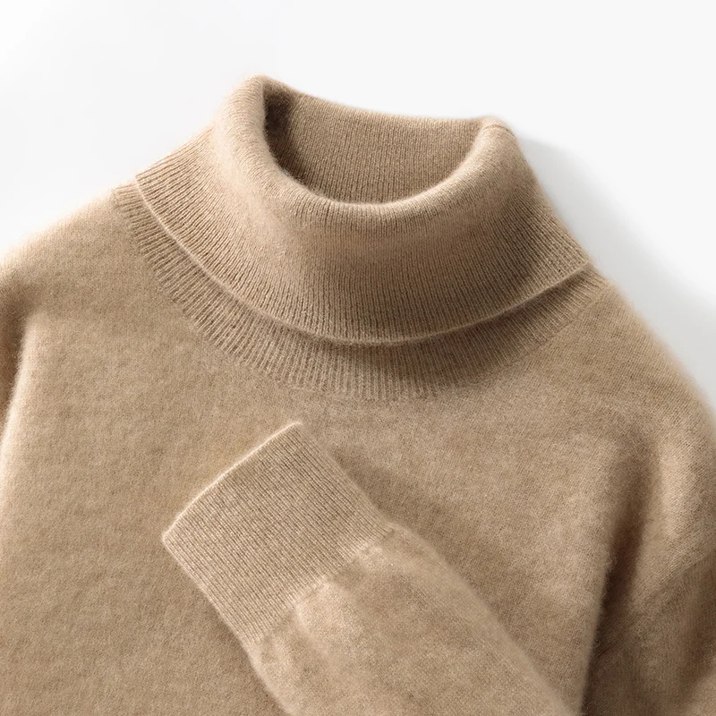Осенне-зимний новый мужской повседневный кашемировый свитер с высоким