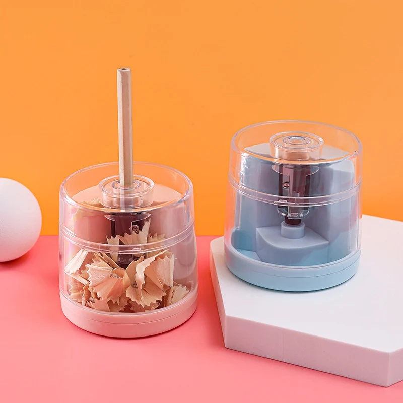 

Study Auto Automatic Drawing Pencil Pen Sharpener Two-hole Electric Switch Pencil Sharpener Stationery Home Office School Supply