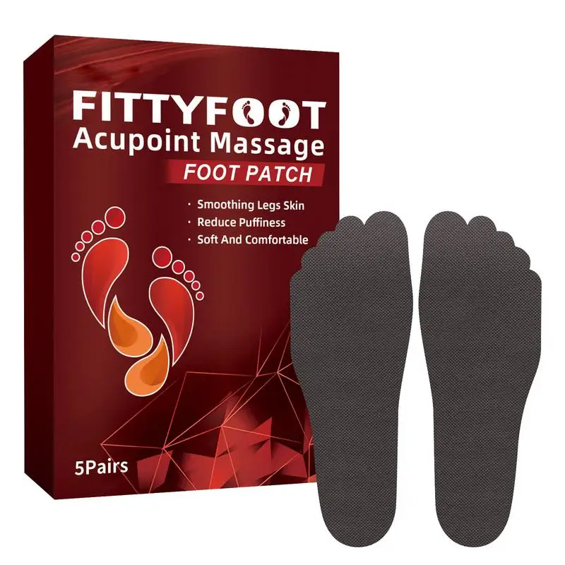 

5 pairs Foot Patches smoothing legs skin comfortable Foot And Body Care Pads For Fatigue Relief relieves swelling Better Sleep