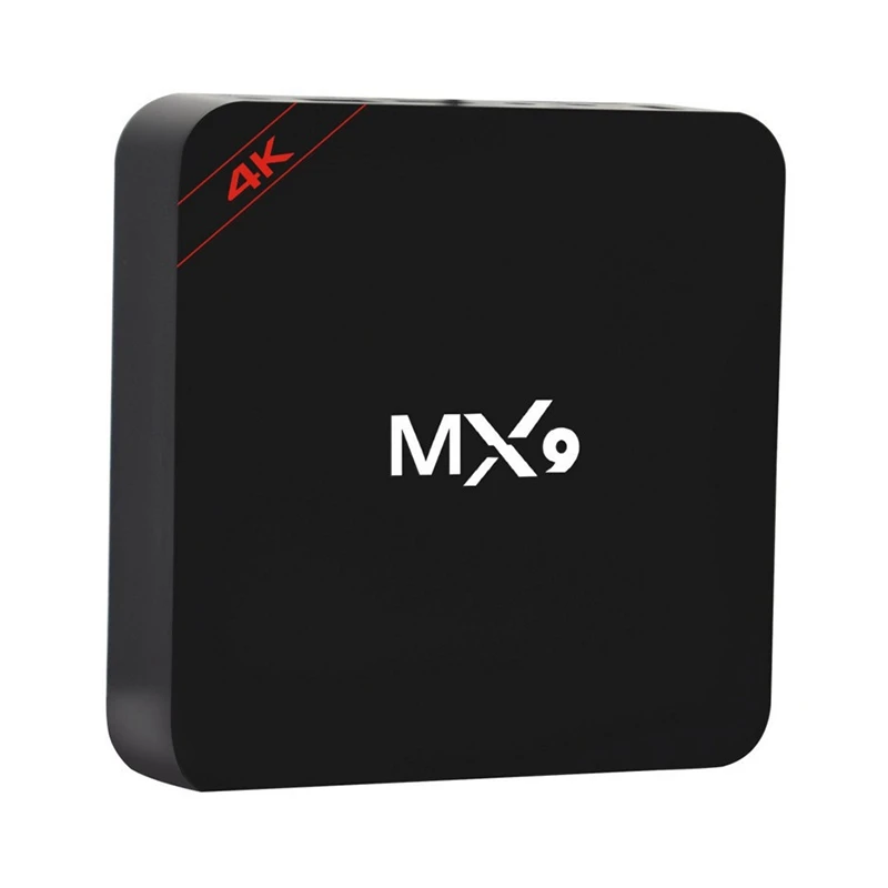 

MX9 Top Box 4K Quad Core 1GB RAM 8GB ROM Android 10.1 TV BOX HD HDMI SD Slot 2.4Ghz Wifi TV Box Media Player -US Plug