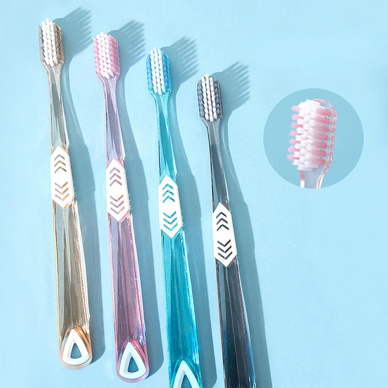 

Crystal Toothbrush Soft Bristles Wholesale Oral Cleaning Gum Care Adult Toothbrush Fine Ten Thousand Bristles Toothbrush Home