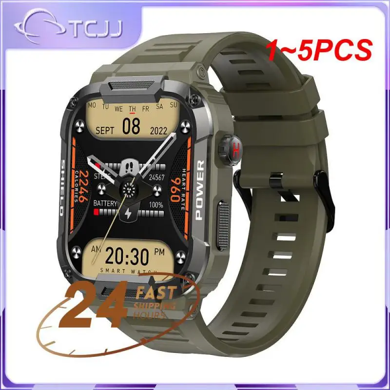 

Смарт-часы мужские водонепроницаемые, IP68, 5 АТМ, 1-5 шт.