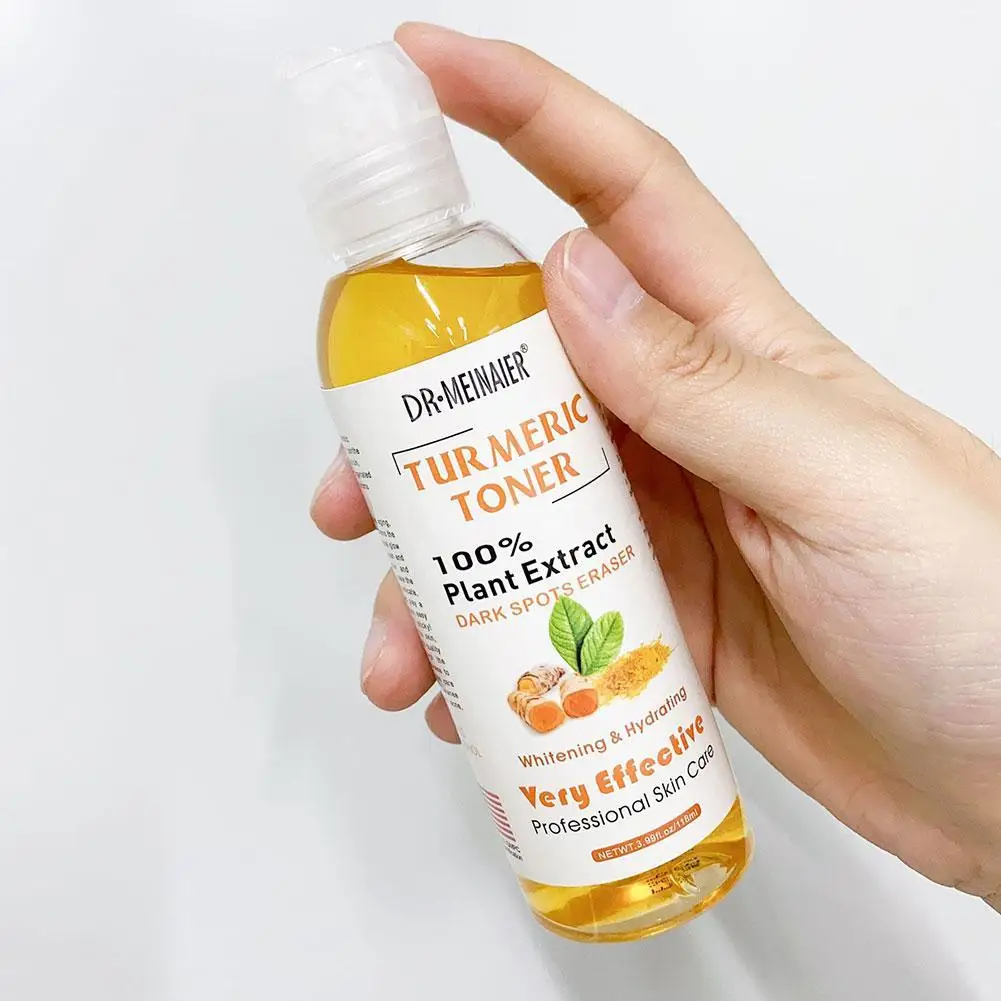

118ml Tumeric Dark Spots Toner Spots Eraser Corrector Turmeric Fade Blemishes Dark Spot Remover Acne Remover Toner for Dark Skin