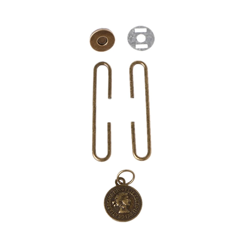 

5cm Retro Portrait Metal Purse Bag C-shaped Frame Clasp Magnetic Snap Accessory