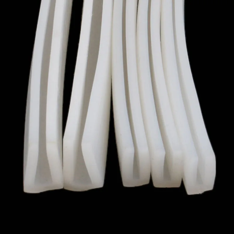 

1/2/3/5Meters Silicone Rubber U Channel Sealing Strip Edge Trim Glazing Weatherstrip Edge Guard High-Temperature