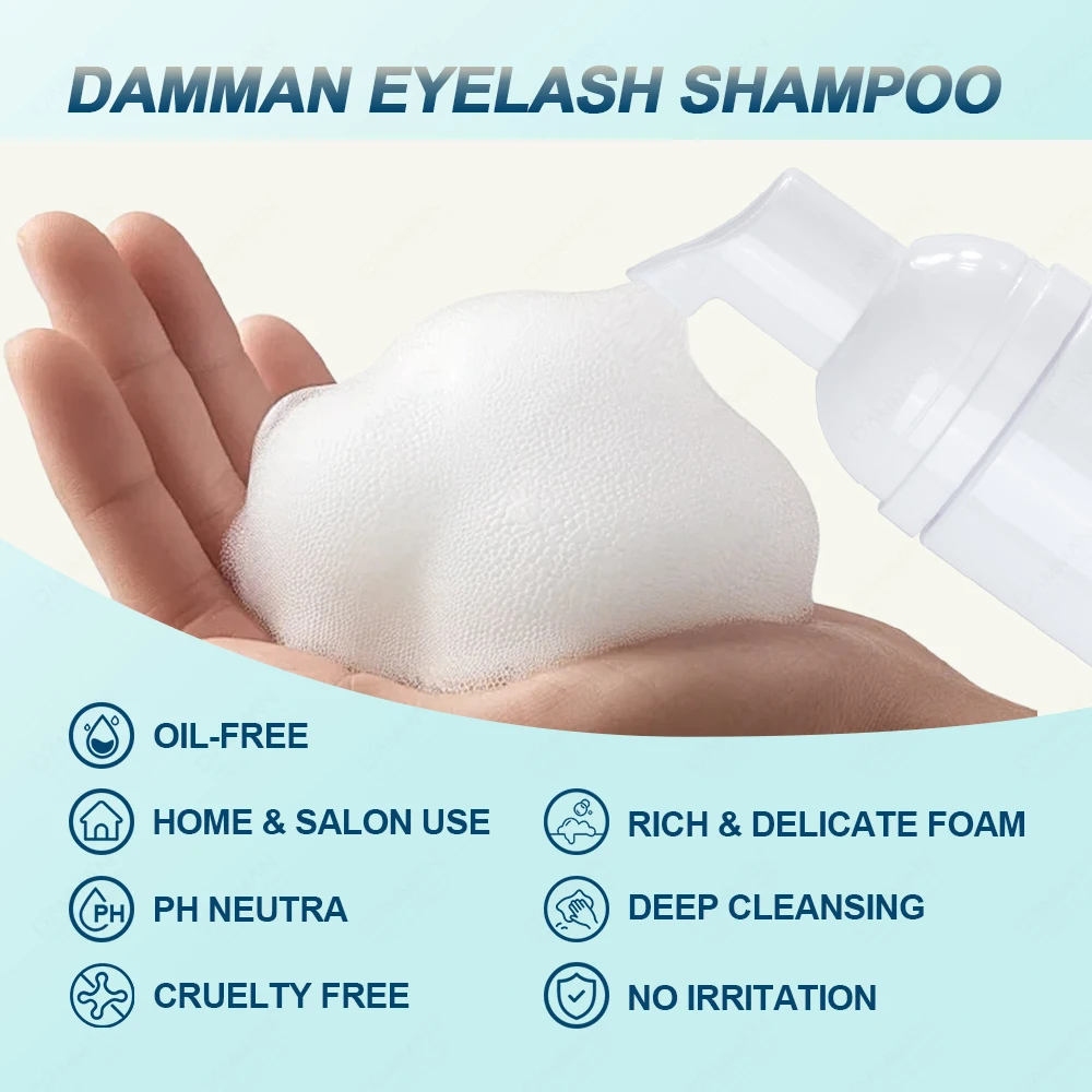 10 шт. 5 мл DAMMAN наращивание ресниц концентрированный мусс очищающий шампунь для