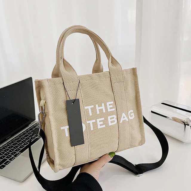The Tote Bag Women's Bag New Fashion Printed Letter Canvas Handbag Luxury Brand Shoulder Crossbody Bags Shopping Classic 2023