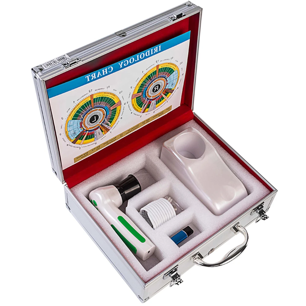 

Diagnostic Eye Camera 12MP HD 30x Iris Lens and Driver-Free Analysis Software High Resolution CCD USB Iriscope