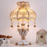 european style bedroom bedside lamp creative modern decoration indoor lamp for living room pastoral wedding palace table lam