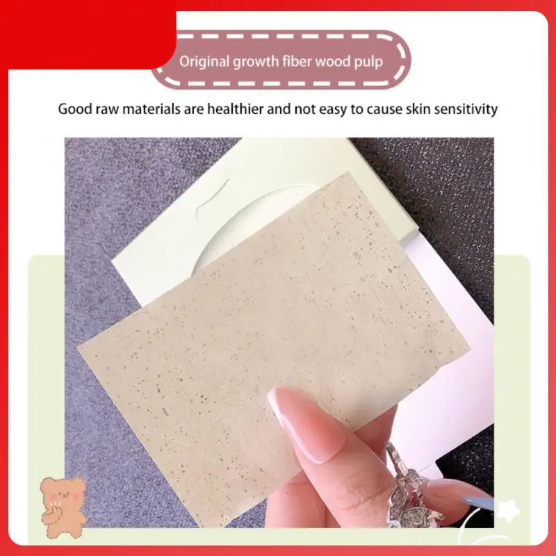

100pcs Flax Wood Pulp Particle Oil-absorbing Paper Cleansing Facial Bamboo Charcoal Blotting paper Oil Control Face Beauty Tools