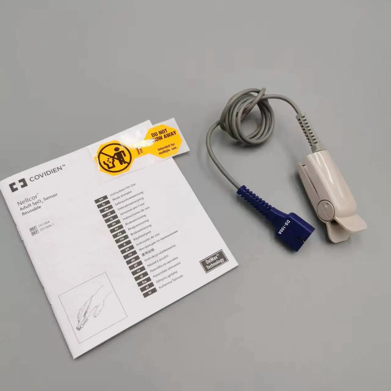 Многоразовый датчик spo2 DS100A coviдинамика Nellcor для взрослых оригинальный