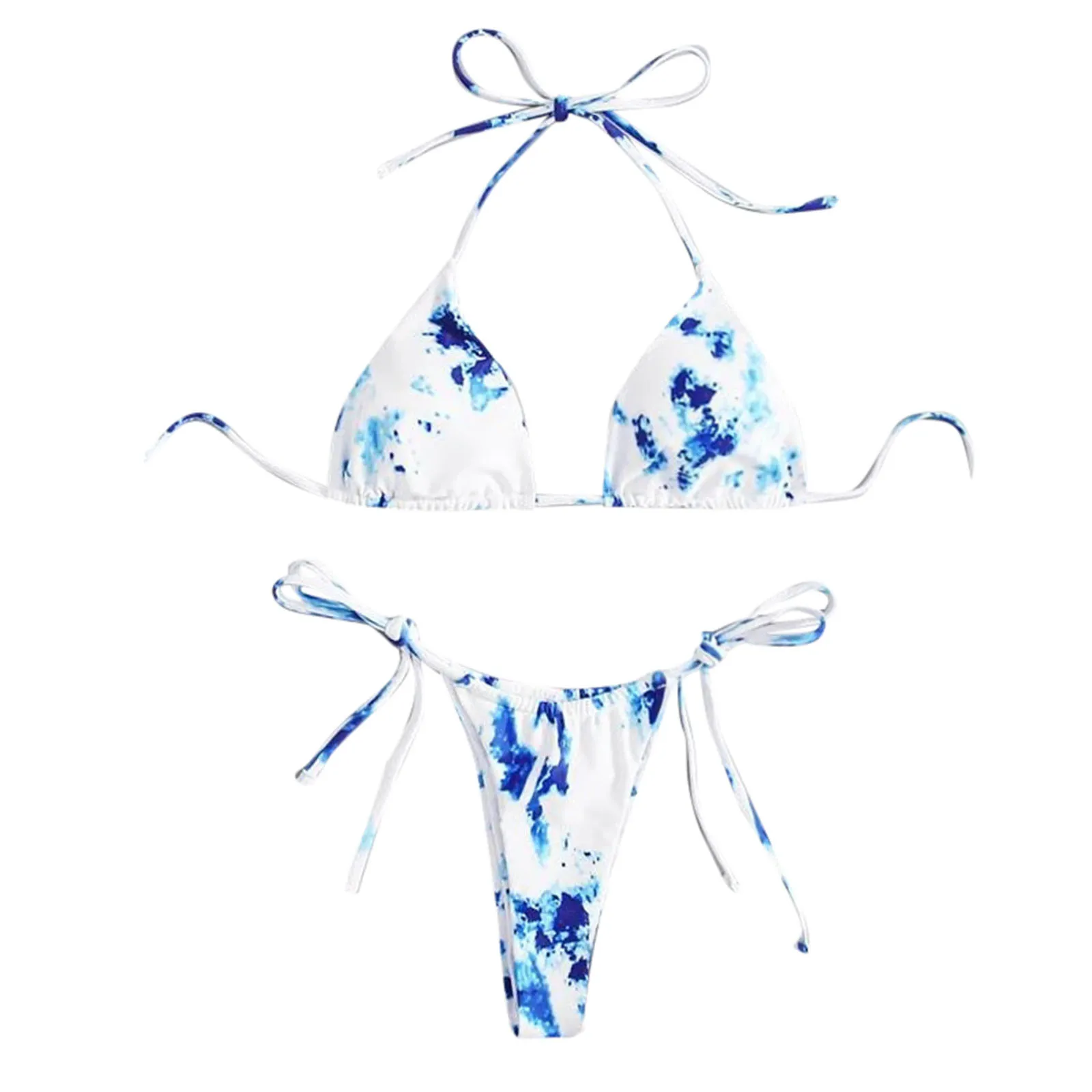 

Женская трикотажная купальная одежда Tie-dye с рисунком, женская сексуальная купальная одежда, танкини, Женская купальная одежда