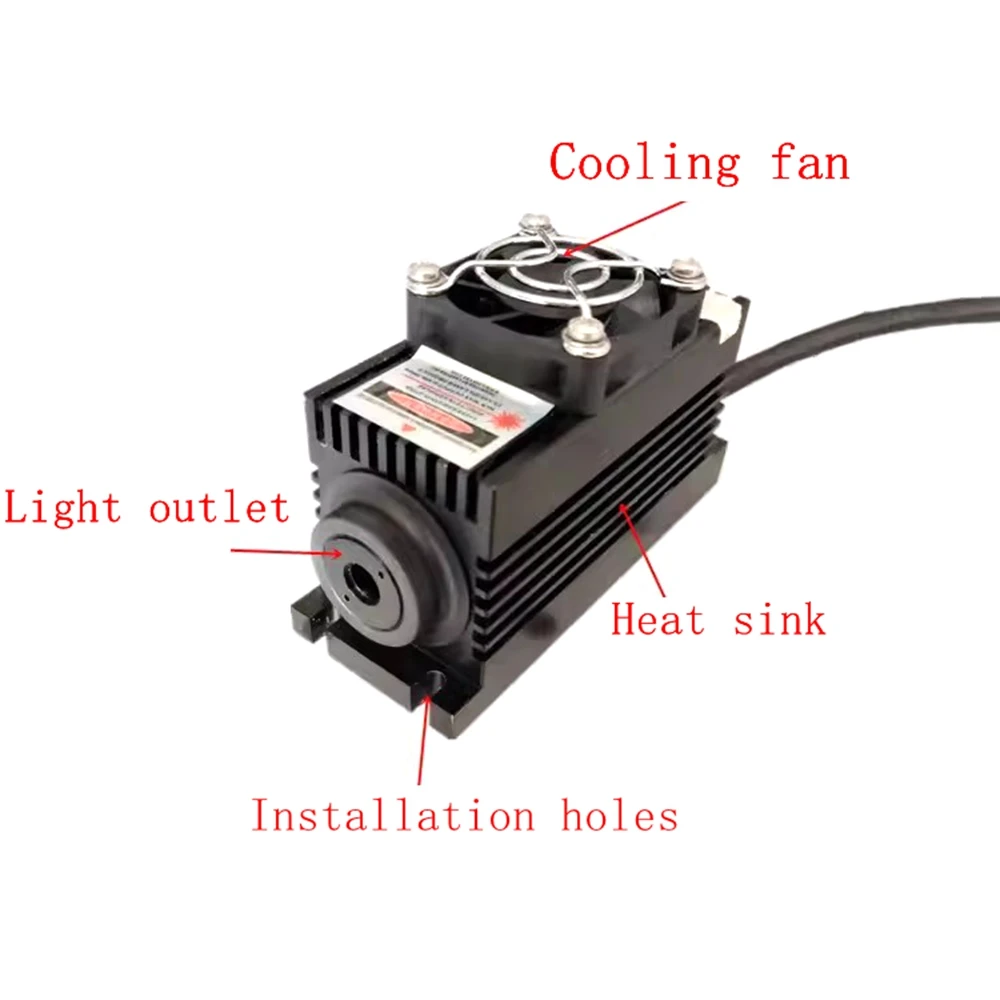 Одномодовый зеленый твердотельный лазер 532nm TEM00 10mW50mW100W200mW300W оптоэлектронная