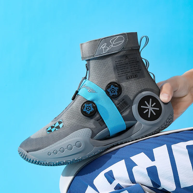 With Glow-in-the-dark High-top Fashion Basketball Boots Youth Street Basketball Sneakers