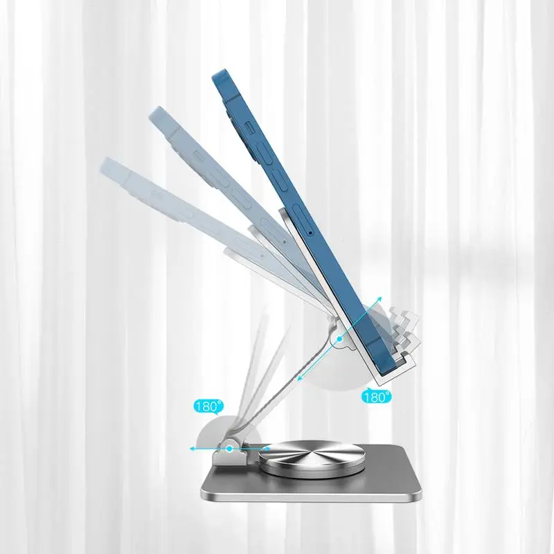 

Foldable Adjustable Height Metal Aluminum Alloy Phone Stand
