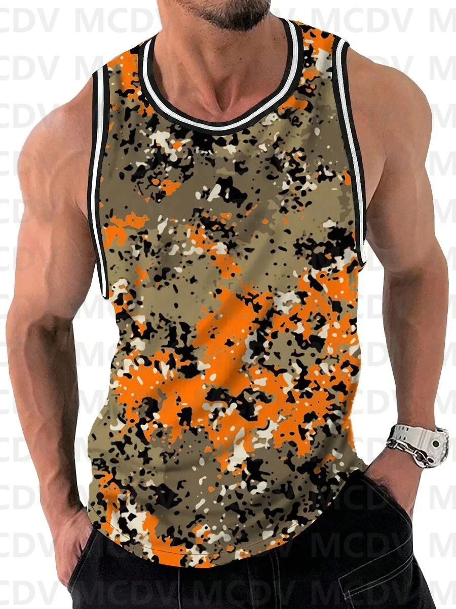 Майка мужская с круглым вырезом и 3D-принтом русалки